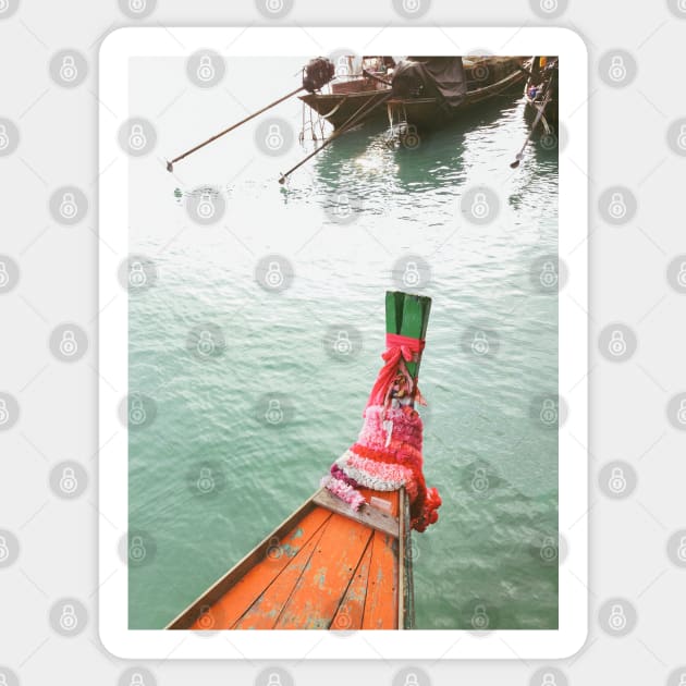 Thai Fishing Boats Sticker by visualspectrum